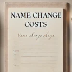 Cost of changing your name